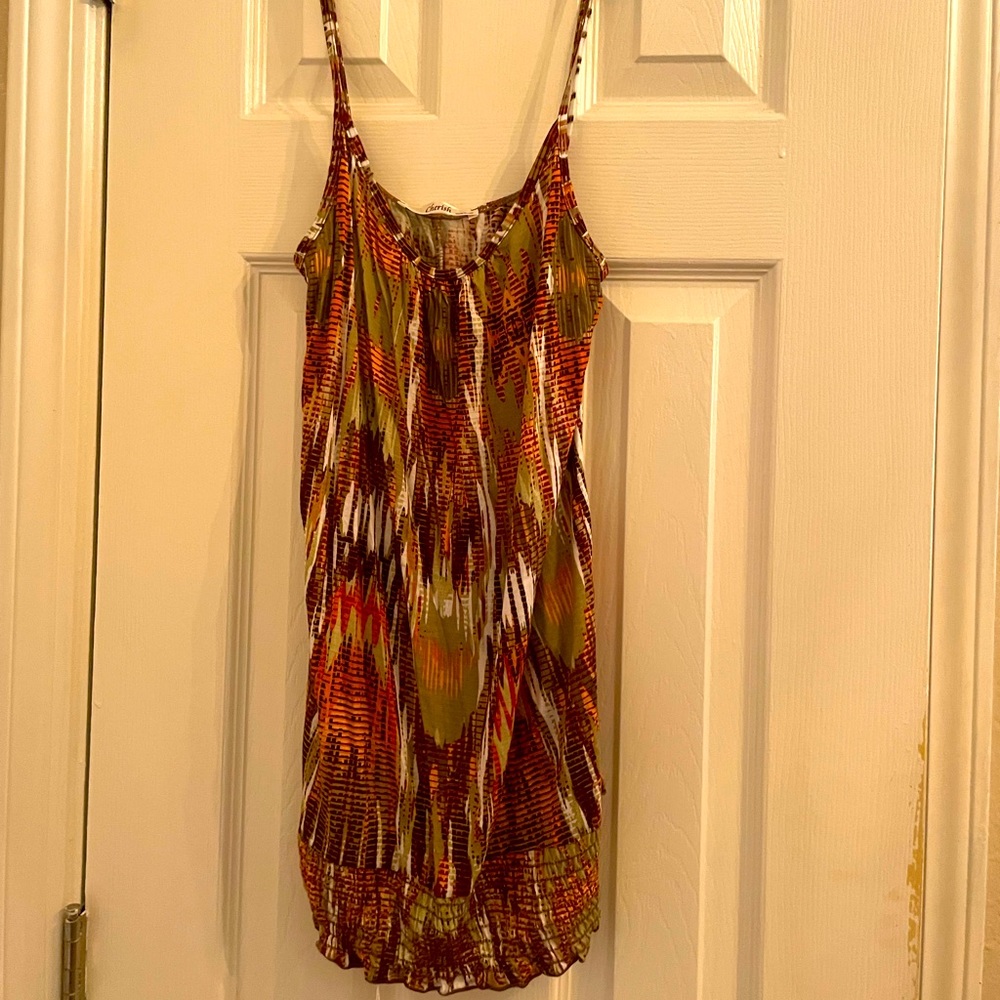 Multi color tank - never worn size small